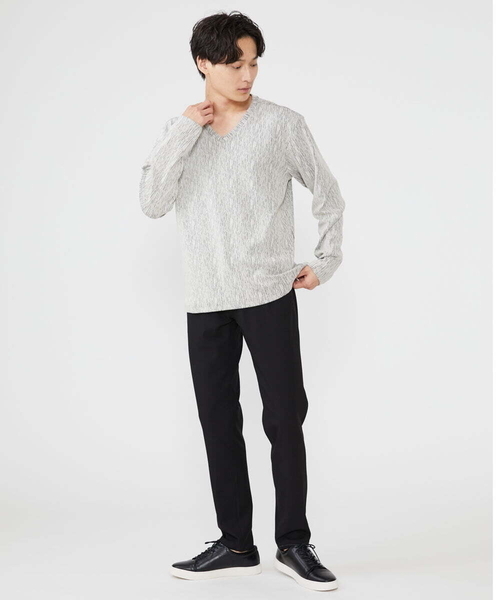 MK MICHEL KLEIN HOMME (エムケーミッシェルクランオム)の「【WEB限定】楊柳クレープカットソー(Tシャツ/カットソー・メンズ・ホワイト/ライトグレー/ピンク/チャコールグレー・48/46/51/44)」の15枚目の写真