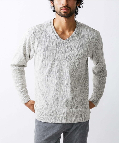 MK MICHEL KLEIN HOMME (エムケーミッシェルクランオム)の「【WEB限定】楊柳クレープカットソー(Tシャツ/カットソー・メンズ・ホワイト/ライトグレー/ピンク/チャコールグレー・48/46/51/44)」の17枚目の写真