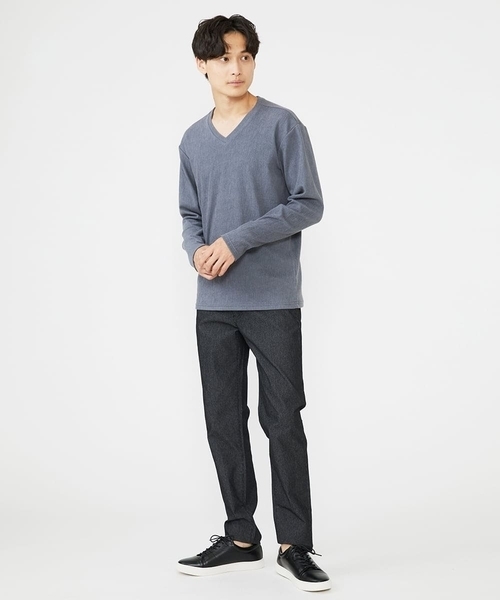 MK MICHEL KLEIN HOMME (エムケーミッシェルクランオム)の「【WEB限定】楊柳クレープカットソー(Tシャツ/カットソー・メンズ・ホワイト/ライトグレー/ピンク/チャコールグレー・48/46/51/44)」の21枚目の写真