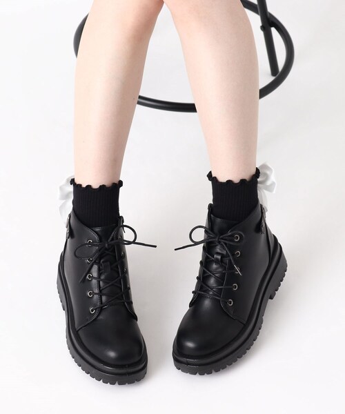 cs T&P(シーエスティーアンドピー)の「2段ソールブーツ(ブーツ・レディース・ブラック・L/S/M/LL)」の17枚目の写真