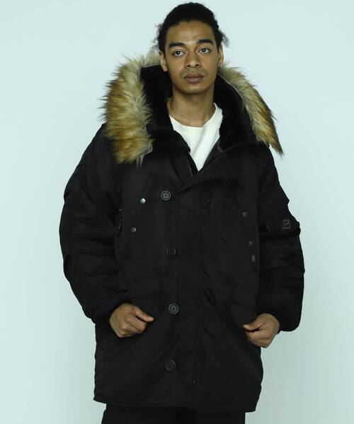 MANASTASH(マナスタッシュ)の「MANASTASH/マナスタッシュ/EXTRA MILE N-3 FIELD COAT/フィールドコート(ミリタリージャケット・メンズ・ブラック/タン・L/XL/M)」の20枚目の写真