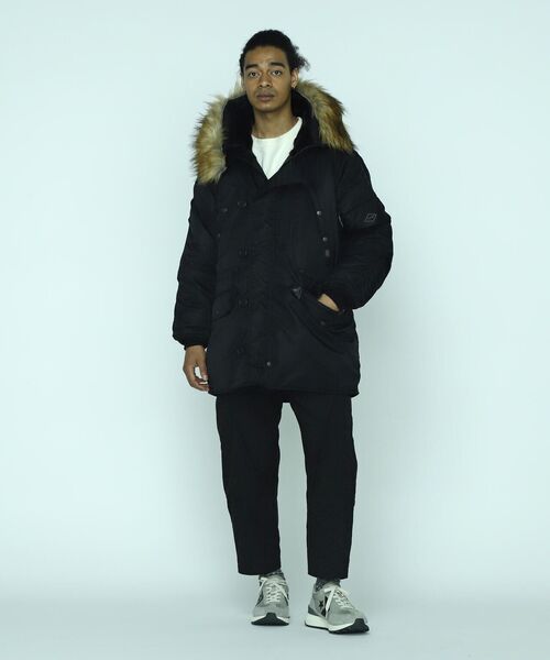 MANASTASH(マナスタッシュ)の「MANASTASH/マナスタッシュ/EXTRA MILE N-3 FIELD COAT/フィールドコート(ミリタリージャケット・メンズ・ブラック/タン・L/XL/M)」の21枚目の写真