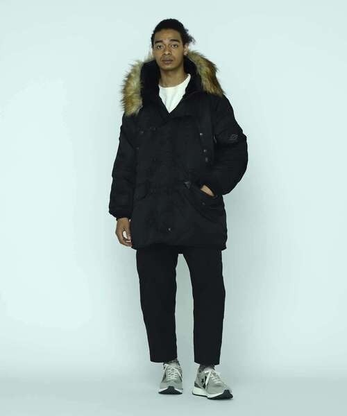 MANASTASH(マナスタッシュ)の「MANASTASH/マナスタッシュ/EXTRA MILE N-3 FIELD COAT/フィールドコート(ミリタリージャケット・メンズ・ブラック/タン・L/XL/M)」の12枚目の写真