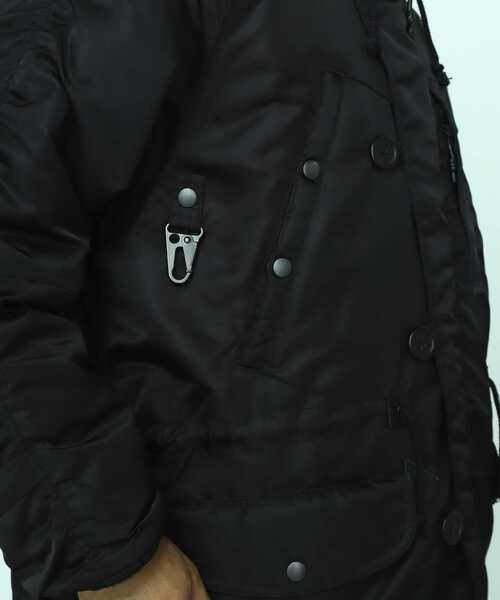 MANASTASH(マナスタッシュ)の「MANASTASH/マナスタッシュ/EXTRA MILE N-3 FIELD COAT/フィールドコート(ミリタリージャケット・メンズ・ブラック/タン・L/XL/M)」の8枚目の写真