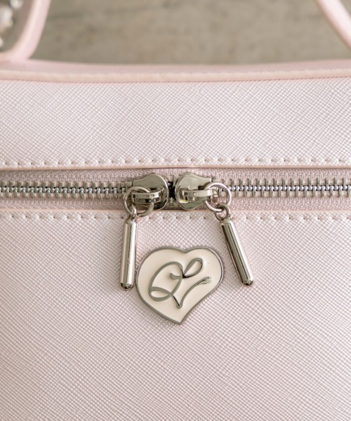 OLIVE des OLIVE（オリーブデオリーブ）の「ハートエンブレム付きバニティーバッグ　1032120180（ショルダーバッグ・レディース・ピンク/ブラック/オフホワイト・FREE）」の15枚目の写真