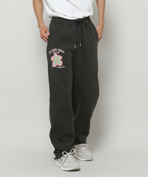 ALAND(エーランド)の「【UNISEX】GROVE×ALAND/GV flowerモチーフパンツ(裏起毛) /グローブ/ 2988733(スウェットパンツ・レディース・オフホワイト/チャコール・LARGE/MEDIUM)」の16枚目の写真