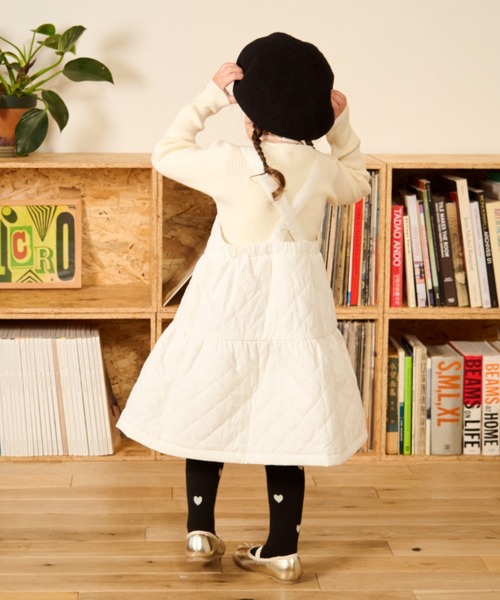 petit main(プティマイン)の「キルティングジャンスカ(ジャンパースカート・キッズ・キナリ/ブラック・120cm/90cm/100cm/130cm/110cm/80cm)」の22枚目の写真