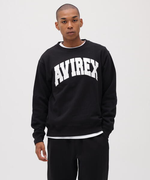 AVIREX（アヴィレックス）の「【DAILY/デイリー】CREW NECK L/S SWEAT LOGO / クルーネック ロングスリーブ スウェット / AVIREX / アヴィレックス（スウェット・メンズ・ブラック/ホワイト系2/ネイビー/その他17・XL/M/2XL/L）」の18枚目の写真