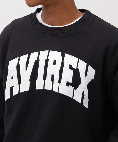 AVIREX（アヴィレックス）の「【DAILY/デイリー】CREW NECK L/S SWEAT LOGO / クルーネック ロングスリーブ スウェット / AVIREX / アヴィレックス（スウェット・メンズ・ブラック/ホワイト系2/ネイビー/その他17・XL/M/2XL/L）」の20枚目の写真