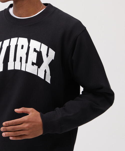 AVIREX（アヴィレックス）の「【DAILY/デイリー】CREW NECK L/S SWEAT LOGO / クルーネック ロングスリーブ スウェット / AVIREX / アヴィレックス（スウェット・メンズ・ブラック/ホワイト系2/ネイビー/その他17・XL/M/2XL/L）」の21枚目の写真