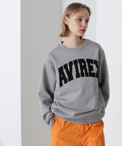 AVIREX（アヴィレックス）の「【DAILY/デイリー】CREW NECK L/S SWEAT LOGO / クルーネック ロングスリーブ スウェット / AVIREX / アヴィレックス（スウェット・メンズ・ブラック/ホワイト系2/ネイビー/その他17・XL/M/2XL/L）」の12枚目の写真