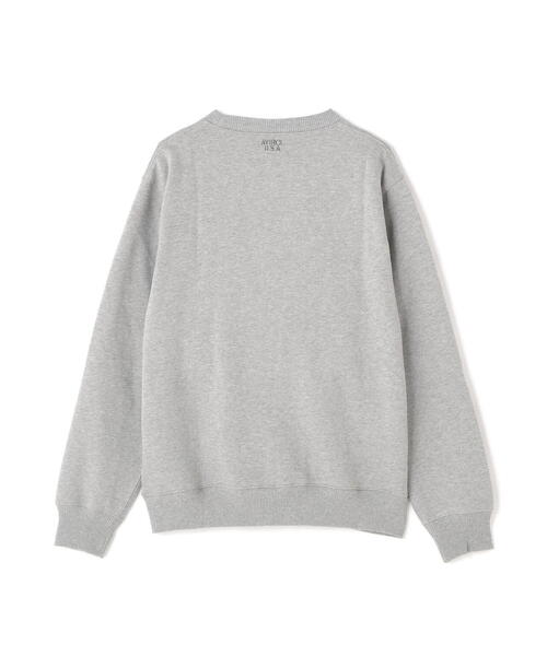 AVIREX（アヴィレックス）の「【DAILY/デイリー】CREW NECK L/S SWEAT LOGO / クルーネック ロングスリーブ スウェット / AVIREX / アヴィレックス（スウェット・メンズ・ブラック/ホワイト系2/ネイビー/その他17・XL/M/2XL/L）」の16枚目の写真