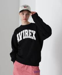 AVIREX | 【DAILY/デイリー】CREW NECK L/S SWEAT LOGO / クルーネック ロングスリーブ スウェット / AVIREX / アヴィレックス(スウェット)