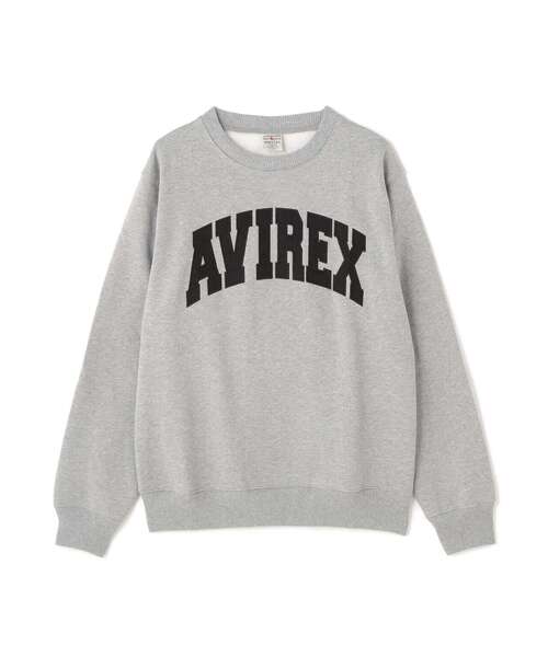 AVIREX（アヴィレックス）の「【DAILY/デイリー】CREW NECK L/S SWEAT LOGO / クルーネック ロングスリーブ スウェット / AVIREX / アヴィレックス（スウェット・メンズ・ブラック/ホワイト系2/ネイビー/その他17・XL/M/2XL/L）」の5枚目の写真