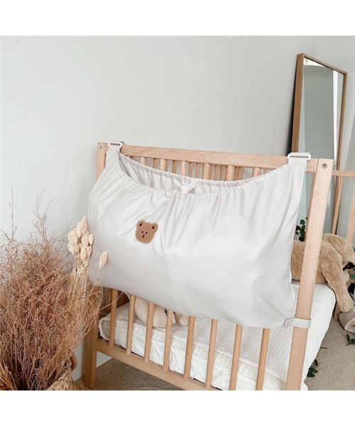 lit.Cy(リットシー)の「大容量 ベビーカーアンダーバッグ 荷物入れ(ベビーカー/ベビーカー用品・レディース・ベージュ/オフホワイト/ホワイト系その他/ブラック/ブラック系その他/ホワイト系その他2・FREE)」の2枚目の写真