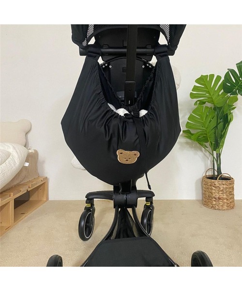 lit.Cy(リットシー)の「大容量 ベビーカーアンダーバッグ 荷物入れ(ベビーカー/ベビーカー用品・レディース・ベージュ/オフホワイト/ホワイト系その他/ブラック/ブラック系その他/ホワイト系その他2・FREE)」の8枚目の写真