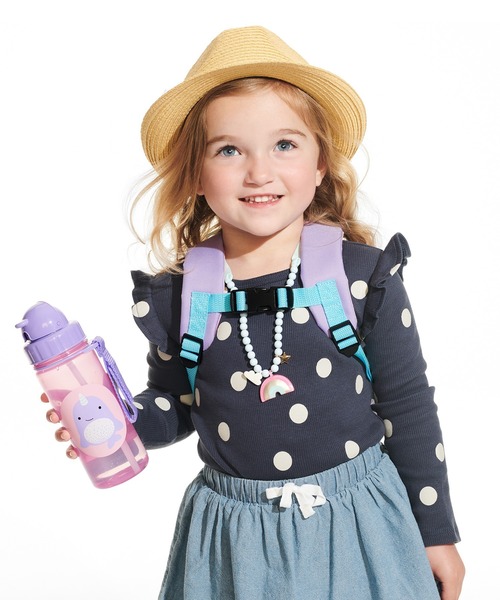 SKIP HOP(スキップホップ)の「アニマル・ストローボトル/390ml(マグ/哺乳瓶/お食事グッズ・キッズ・ブルー/パープル・ONE SIZE)」の2枚目の写真