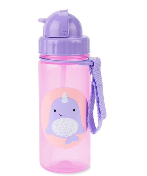 SKIP HOP(スキップホップ)の「アニマル・ストローボトル/390ml(マグ/哺乳瓶/お食事グッズ・キッズ・ブルー/パープル・ONE SIZE)」の4枚目の写真