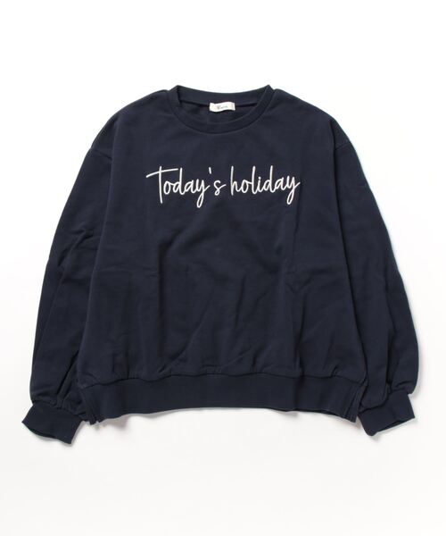 unica(ユニカ)の「today'sトレーナー(スウェット・レディース・ネイビー/オフホワイト・FREE)」の5枚目の写真