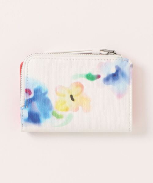 Desigual（デシグアル）の「水彩画 花柄 ミニ財布（財布・レディース・ホワイト・FREE）」の2枚目の写真
