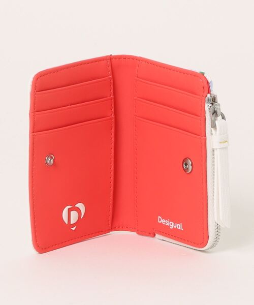 Desigual（デシグアル）の「水彩画 花柄 ミニ財布（財布・レディース・ホワイト・FREE）」の4枚目の写真