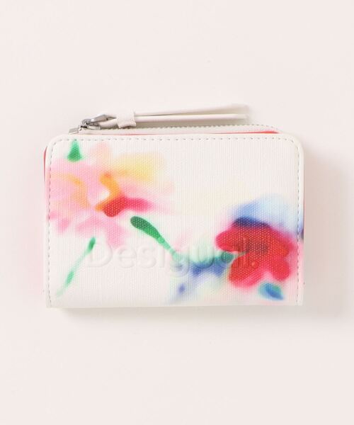 Desigual（デシグアル）の「水彩画 花柄 ミニ財布（財布・レディース・ホワイト・FREE）」の6枚目の写真