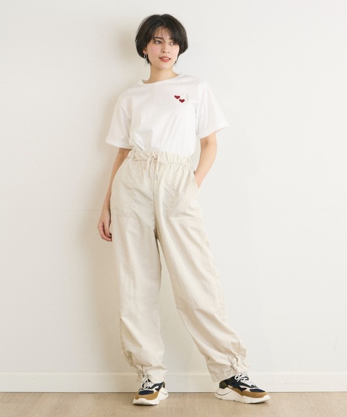 INED CLARO（イネドクラロ）の「パラシュートパンツ（その他パンツ・レディース・ブラック/アイボリー/カーキ・フリー）」の2枚目の写真
