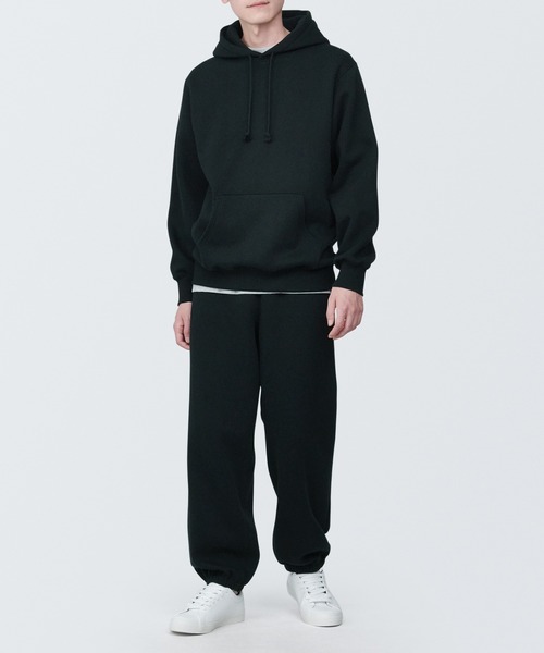 無印良品（ムジルシリョウヒン）の「紳士　スウェットワイドパンツ（スウェットパンツ・メンズ・グレー/スモーキーグリーン系/ブラック/ライトグレー・XL/S/M/L）」の13枚目の写真