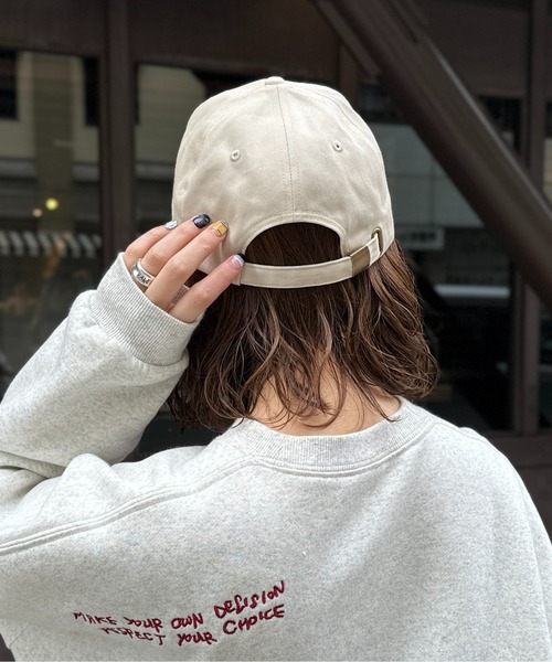 CPCM（シーピーシーエム）の「小顔見えロゴキャップ（キャップ・レディース・ブラック/ベージュ/グリーン/モカ・FREE）」の9枚目の写真