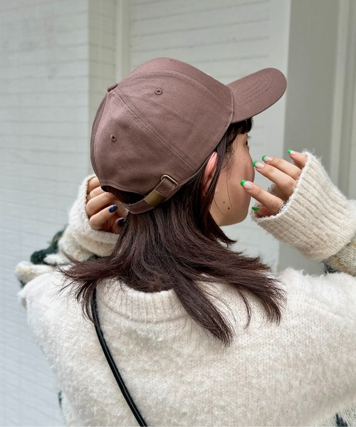 CPCM（シーピーシーエム）の「小顔見えロゴキャップ（キャップ・レディース・ブラック/ベージュ/グリーン/モカ・FREE）」の18枚目の写真