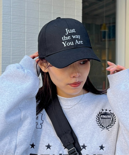 CPCM（シーピーシーエム）の「小顔見えロゴキャップ（キャップ・レディース・ブラック/ベージュ/グリーン/モカ・FREE）」の5枚目の写真