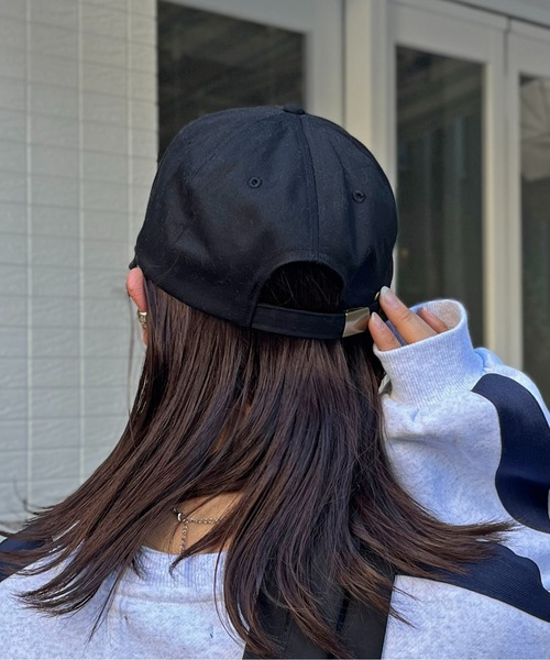 CPCM（シーピーシーエム）の「小顔見えロゴキャップ（キャップ・レディース・ブラック/ベージュ/グリーン/モカ・FREE）」の6枚目の写真