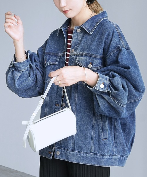 【reca⠀】オーバーサイズデニムジャケット セール】オーバーサイズデニムジャケット（デニムジャケット