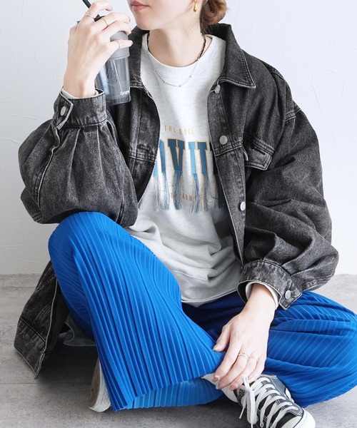 セール】オーバーサイズデニムジャケット（デニムジャケット）｜reca