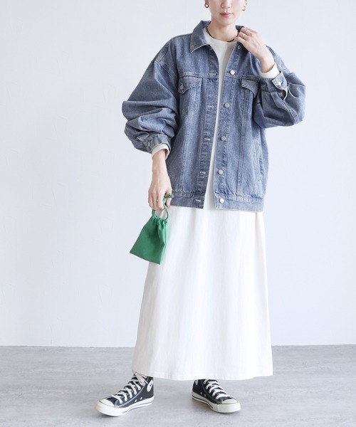 セール】オーバーサイズデニムジャケット（デニムジャケット）｜reca