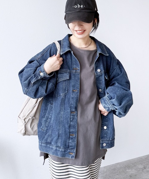 【reca⠀】オーバーサイズデニムジャケット セール】オーバーサイズデニムジャケット（デニムジャケット）｜reca