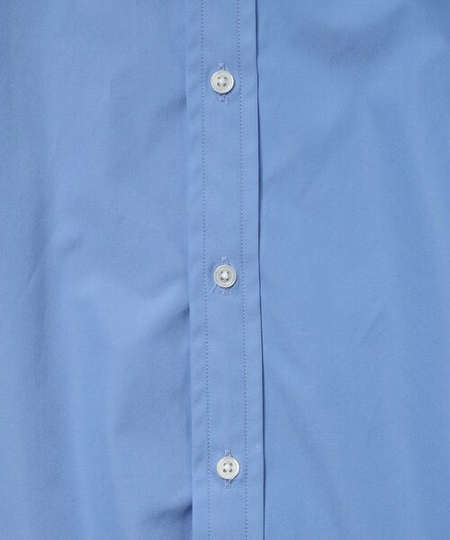 Graphpaper グラフペーパー ハイカウント レギュラーシャツ 長袖 青 Graphpaper (グラフペーパー) High Count Regular Collar Shirt