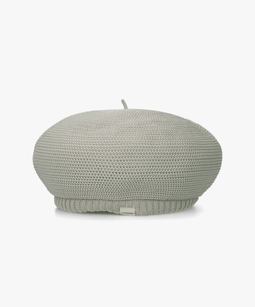 新品タグ付 オーバーライド ベレー帽 カーキ ブラウン override 帽子 ベレー帽 OVERRIDE COTTON KNIT HUNTING