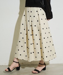 ドットギャザースカート