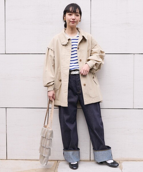 FREAK'S STORE(フリークスストア)の「vintage like ショートボリュームコート/ヴィンテージライク ショートボリュームコート(その他アウター・レディース・ベージュ/オフホワイト/ブラック/ブルーグリーン・フリ-)」の14枚目の写真