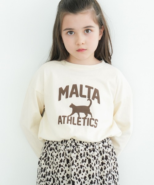 coca（coca）（コカ）の「キッズ アソートプリント長袖Tシャツ（Tシャツ/カットソー・キッズ・ホワイト/グレー/ライトブルー/アイボリー/チャコール/グリーン・130/120/110/140）」の2枚目の写真