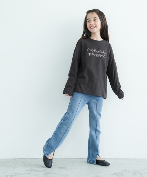 coca（coca）（コカ）の「キッズ アソートプリント長袖Tシャツ（Tシャツ/カットソー・キッズ・ホワイト/グレー/ライトブルー/アイボリー/チャコール/グリーン・130/120/110/140）」の13枚目の写真