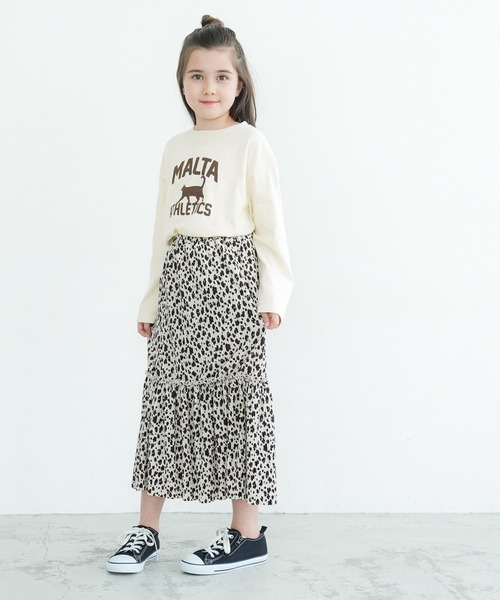 coca（coca）（コカ）の「キッズ アソートプリント長袖Tシャツ（Tシャツ/カットソー・キッズ・ホワイト/グレー/ライトブルー/アイボリー/チャコール/グリーン・130/120/110/140）」の9枚目の写真