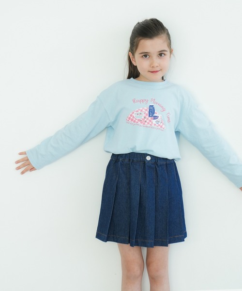 coca（coca）（コカ）の「キッズ アソートプリント長袖Tシャツ（Tシャツ/カットソー・キッズ・ホワイト/グレー/ライトブルー/アイボリー/チャコール/グリーン・130/120/110/140）」の17枚目の写真