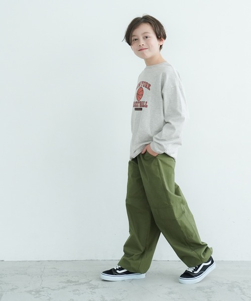 coca（coca）（コカ）の「キッズ アソートプリント長袖Tシャツ（Tシャツ/カットソー・キッズ・ホワイト/グレー/ライトブルー/アイボリー/チャコール/グリーン・130/120/110/140）」の12枚目の写真