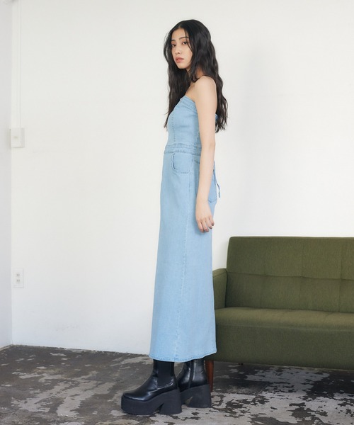 ENVYM（アンビー）の「サイドファスナーショートブーツ（ブーツ・レディース・ブラック/インディゴブルー・24.5cm/22.5cm/23.5cm）」の19枚目の写真