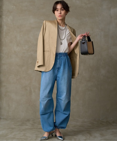 BARNYARDSTORM（バンヤードストーム）の「BARNYARDSTORM / デニムカーゴパンツ 【WEB限定】（デニムパンツ・レディース・インディゴブルー/ホワイト・S/L/M）」の20枚目の写真