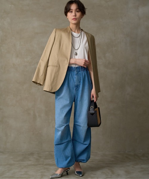 BARNYARDSTORM（バンヤードストーム）の「BARNYARDSTORM / デニムカーゴパンツ 【WEB限定】（デニムパンツ・レディース・インディゴブルー/ホワイト・S/L/M）」の21枚目の写真