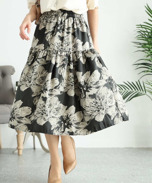 セール】花柄ティアードスカート（スカート）｜Sawa a la mode（サワ