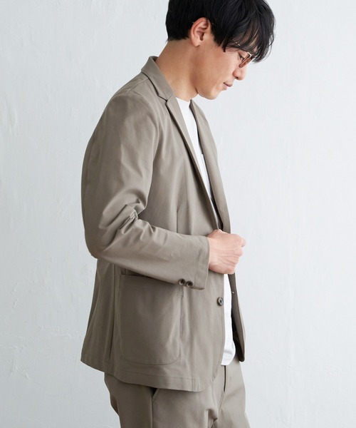 IKKA LOUNGE（イッカラウンジ）の「【雑誌MonoMax4月号掲載】GOKU楽ワーク 速乾鹿の子ジャケット【セットアップ対応】（テーラードジャケット・メンズ・ブラック/ベージュ/ネイビー・S/M/L/XL）」の12枚目の写真